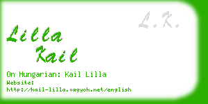 lilla kail business card